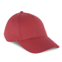 Biologisch katoenen pet met 5 panelen - K-up Gold Label Terracotta Red One Size