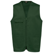 Bodywarmer polykatoen multizakken Forest Green S