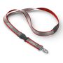 Afneembare polyester keycord met reflecterende overlay