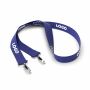 Polyester Pantone-gematchte zeefdruk keycord met 2 clips