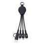 6-in-1 oplaadkabel met licht REEVES-PUHALANI SWITCH - rood, zwart 6-in-1 oplaadkabel met licht REEVES-PUHALANI SWITCH - rood, zwart