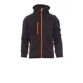 melange steel grey/black-fluorescent orange