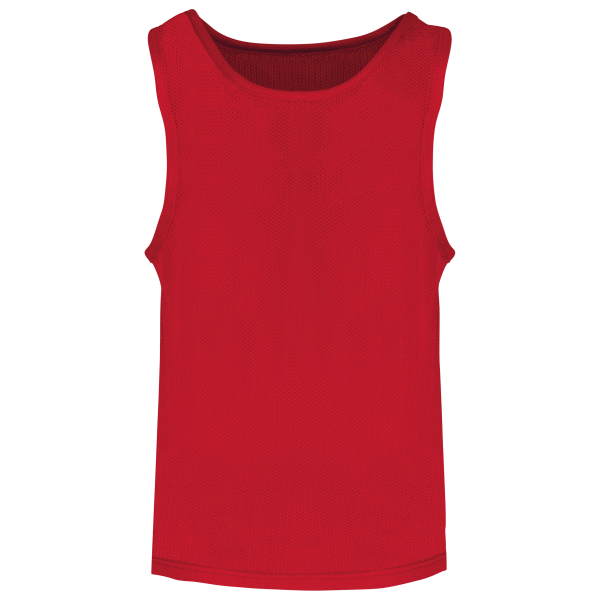 Licht trainingshesje van mesh kids Sporty Red 6/10 jaar Licht trainingshesje van mesh kids Sporty Red 6/10 jaar