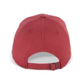 Biologisch katoenen pet met 6 panelen - K-up Gold Label Terracotta Red One Size Biologisch katoenen pet met 6 panelen - K-up Gold Label Terracotta Red One Size