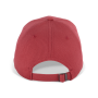 Biologisch katoenen pet met 6 panelen - K-up Gold Label Terracotta Red One Size