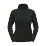 Stedman Lux Hooded Knit Fleece for her Black Opal Heather-XS