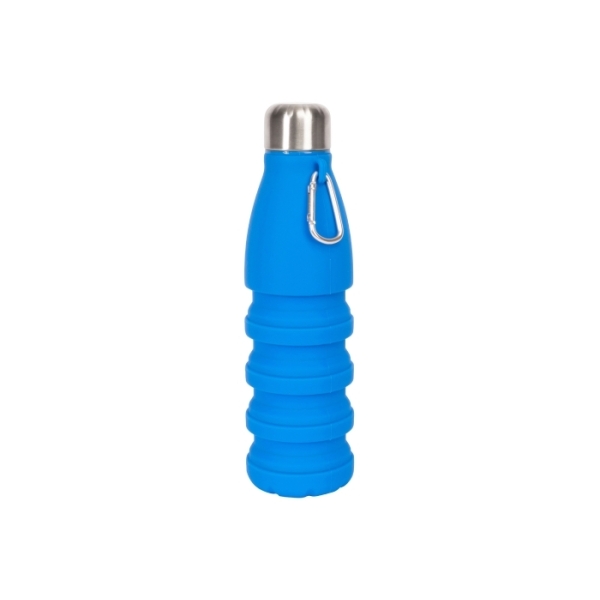 Sagaform Stig foldable bottle 550ml - Blue