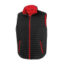 Bodywarmer Thermoquilt Black / Red XXL