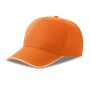 RECY FIVE PIPING, ORANGE/WHITE, One size, ATLANTIS HEADWEAR