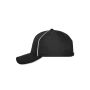 6 Panel Workwear Cap - SOLID - black one size