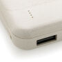 RCS standaard recycled plastic wireless powerbank, wit