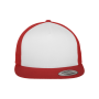 Klassieke truckerpet RED / WHITE One Size