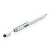 5-in-1 aluminium toolpen, grijs