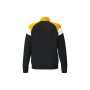 Uniseks trainingsjasje met rits Black / Sporty Yellow M