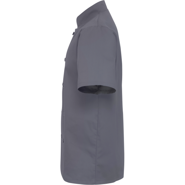 Short Sleeve Chefs Jacket Steel XS Short Sleeve Chefs Jacket Steel XS