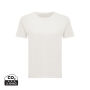 IQONIQ Yala dames lichtgewicht gerecycled katoen t-shirt, ivory white (L)