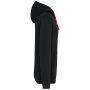 Sweater met contrasterende capuchon Black / Red XXL