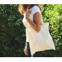 SHOPPING BAG, LONG HANDLES, NATURE, One size, NEUTRAL