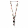 Afneembare polyester keycord met gesublimeerde satijnen overlay