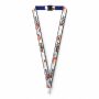 Polyester keycord met gesublimeerde satijnen overlay