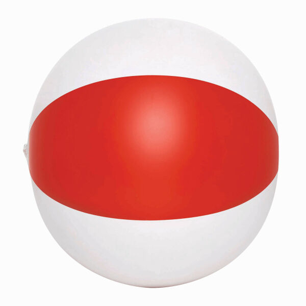ATLANTIC - Opblaasbare strandbal rood, wit ATLANTIC - Opblaasbare strandbal rood, wit