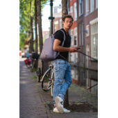 Bobby Soft, anti-diefstal rugzak, grijs, blauw