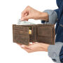 WILDERNESS I - Lederen billfold portemonnee bruin
