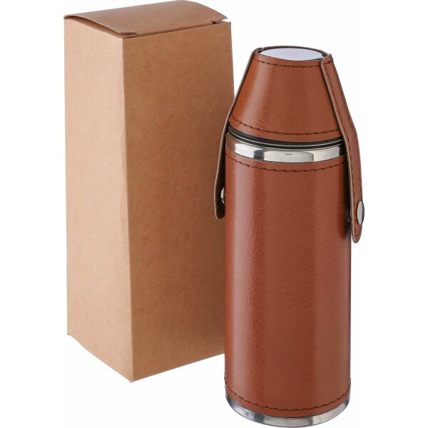 Gerecycled roestvrijstalen fles Brock bruin Gerecycled roestvrijstalen fles Brock bruin