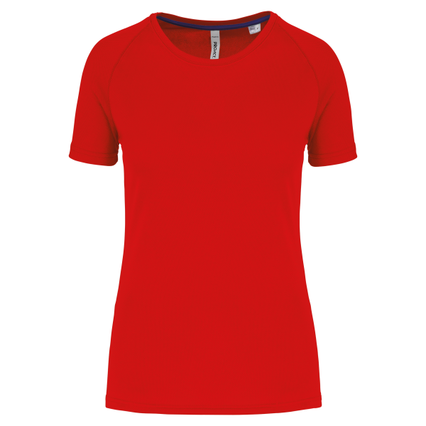 T-shirt de sport à col rond recyclé femme Red XXL T-shirt de sport à col rond recyclé femme Red XXL