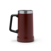 RONIN Dubbelwandige Kan van gerecycled RVS, 700ml - rood RONIN Dubbelwandige Kan van gerecycled RVS, 700ml - rood