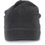 Muts van fleece dark grey one size