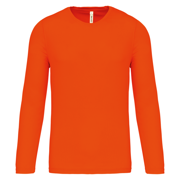 T-shirt de sport manches longues homme Fluorescent Orange S T-shirt de sport manches longues homme Fluorescent Orange S
