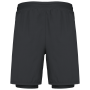 2-in-1 duurzame shorty met ingewerkte ondershort Black XS