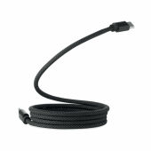 BRAID - RPET magnetische kabel - Zwart