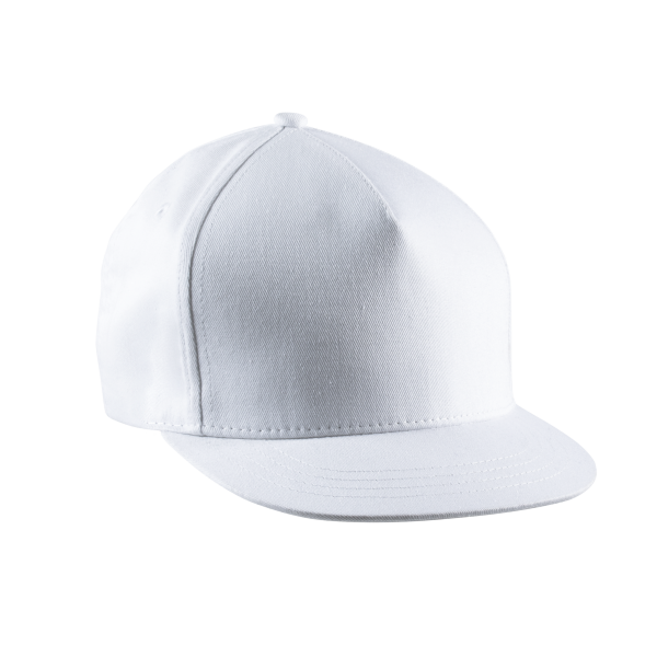 Snapback Kinderpet - 5 Panelen White One Size Snapback Kinderpet - 5 Panelen White One Size
