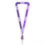 Polyester sublimatie lanyard met badge reel met metalen krimp Polyester sublimatie lanyard met badge reel met metalen krimp