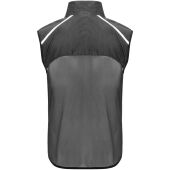 Jannu lichte unisex hardloopbodywarmer - Zwart - 2XL
