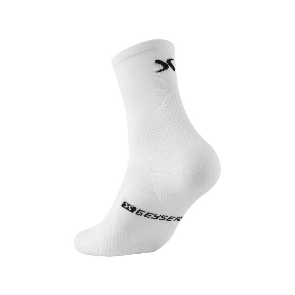 GEYSER stretch running socks - White, 35-38