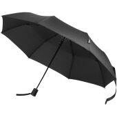 Agnes 21" opvouwbare paraplu met automatische opening van RPET - Zwart Agnes 21" opvouwbare paraplu met automatische opening van RPET - Zwart