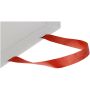 Smartfold papieren tas van 210 g/m² met lintgrepen en een glanzende laminaatlaag - 24 x 10 x 32 cm - Rood