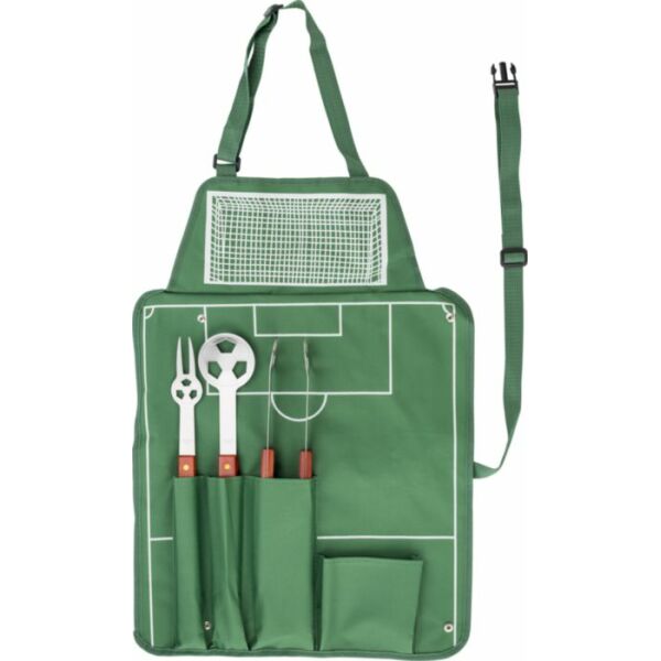 Nylon (600D) schort met barbecue set Christina