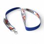 Polyester keycord met gesublimeerde satijnen overlay