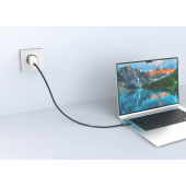 Arc RCS 60W 120 cm 2-in-1 snellaadkabel, blauw