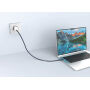 Arc RCS 60W 120 cm 2-in-1 snellaadkabel, blauw