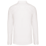 Herenoverhemd in popeline met lange mouwen White M