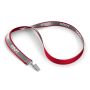 Polyester keycord met reflecterende overlay Polyester keycord met reflecterende overlay