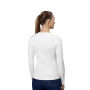 Interlock T-shirt | lange mouw | dames - Wit, M