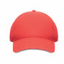 SUNNY - 5 panelen baseballpet 180gr - Wit/rood