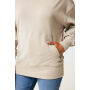 IQONIQ Yoho gerecycled katoen relaxed hoodie, desert (L)