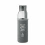 EBOR - Gerecyclede glazen fles 500 ml - Steengrijs